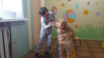 мы научились управлять собакой…